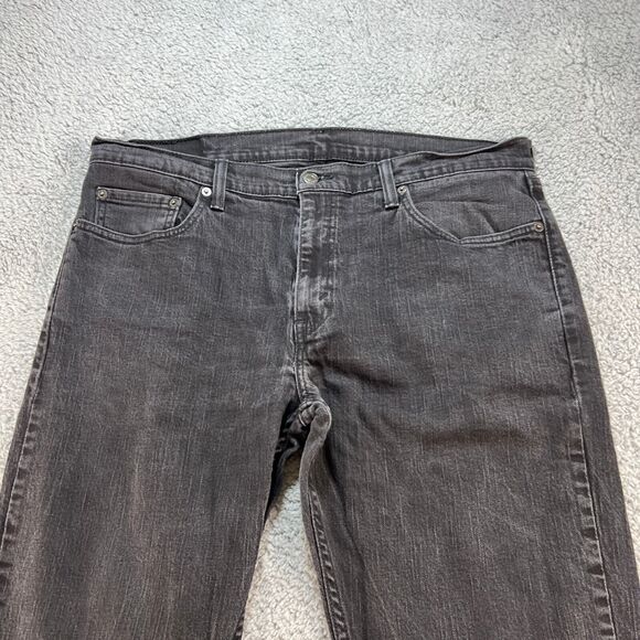 Levi's Black Jeans Mens 36x30 Loose Straight Dark Wash 5 Pocket Levis - Picture 3 of 11